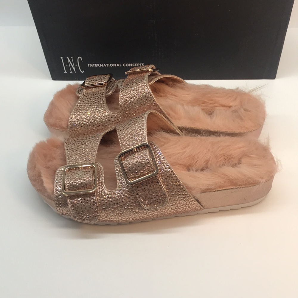 INC International Concepts Womens Alani2 Fabric Open Toe, Rose Pearl, Size 7 M - Picture 2 of 11